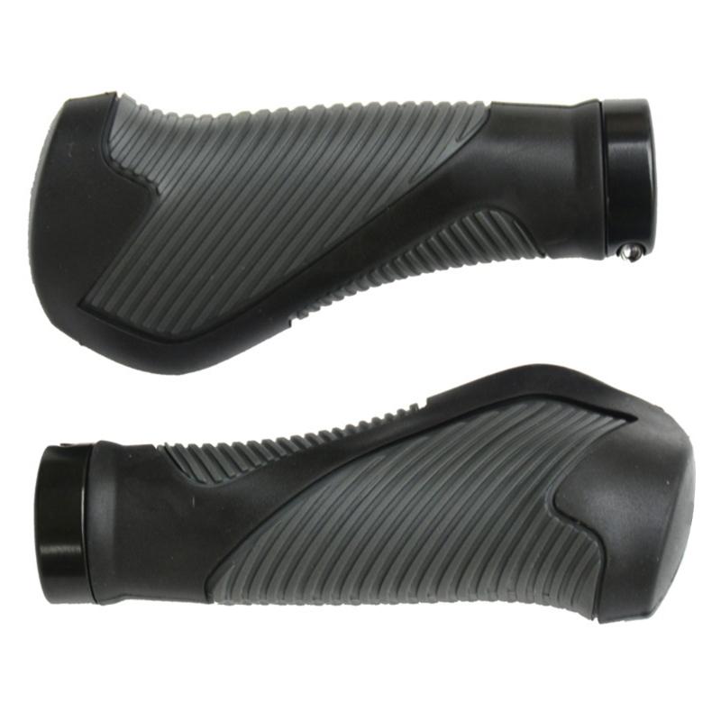 

Mountain Bikes Handlebar Grips with Aluminium Locks Nonslip Cycling Handlebar Sleeve Comfortable Bicycles Handle Grips 1 черный серый