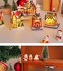 Luminous Christmas Micro-Landscape Cottage Decorations for Festive Atmosphere