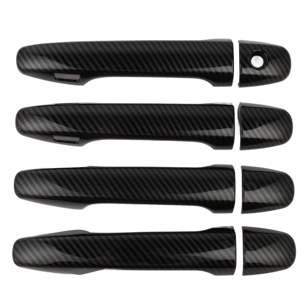 Exterior Door Handle Cover Trim Carbon Fiber Style Decor Molding Set Replacement for Subaru Legacy