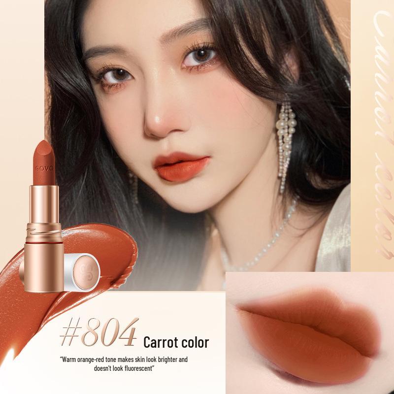 GOVO Pure Matte Non-Stick Velvet Lipstick - Queen Yellow for Brightening, Long-Lasting, Non-Fading Makeup