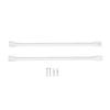 2PCS RV Wire Closet Shelving Brackets 12 Inch High Strength with Screws Wire Shelf Support Brackets White