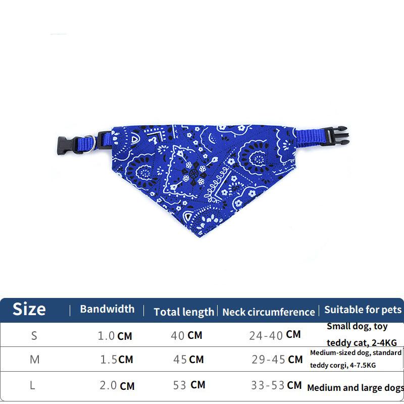 Dog Cat Neck Decor Adjustable Triangular Bandage for Pet Washable Scarf Bandana Collar Bibs Cat Birthday Party Dress Up GWFD02