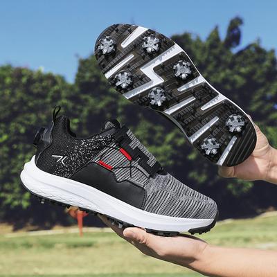 New Men's Golf Shoes, Men's and Women's Outdoor Leisure Golf Walking Shoes, Men's Mesh Breathable Anti Slip Training Golf Shoes