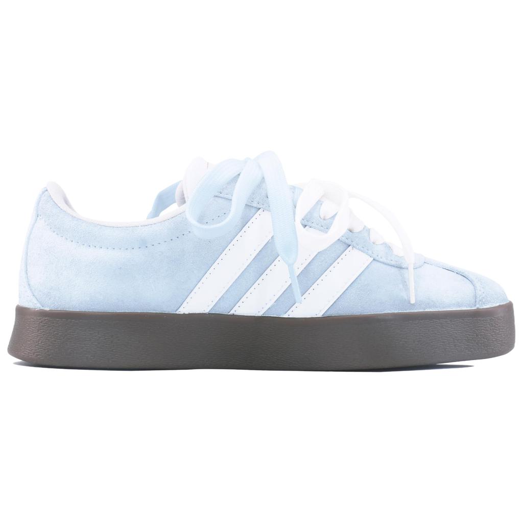 Adidas VL COURT 2.0 Synthetic Leather, Split Cow Leather Low top Skateboard Shoes Unisex Sea Salt Blue HQ1802(Team168-)