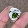 Peridot Genstone Handmade 925 Sterling Silver Jewelry Ring Size 6 KKG-534