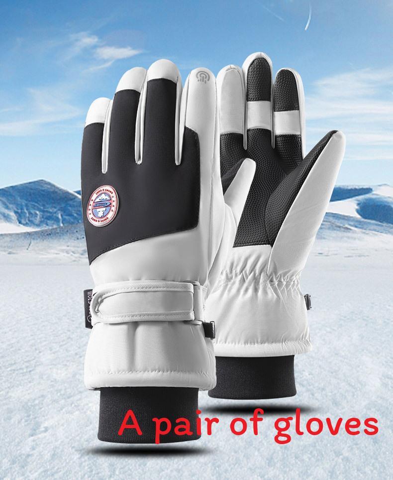 Snow Ski Gloves Women Men Touchscreen Waterproof Windproof Thick Oxford Fabric For Winter Outdoor Sports