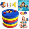 Set di 6 Braccioli Galleggianti Regolabili Ausili per l'Allenamento al Nuoto per Bambini Materiale in Schiuma Resistente Design Leggero per la Sicurezza in Acqua
