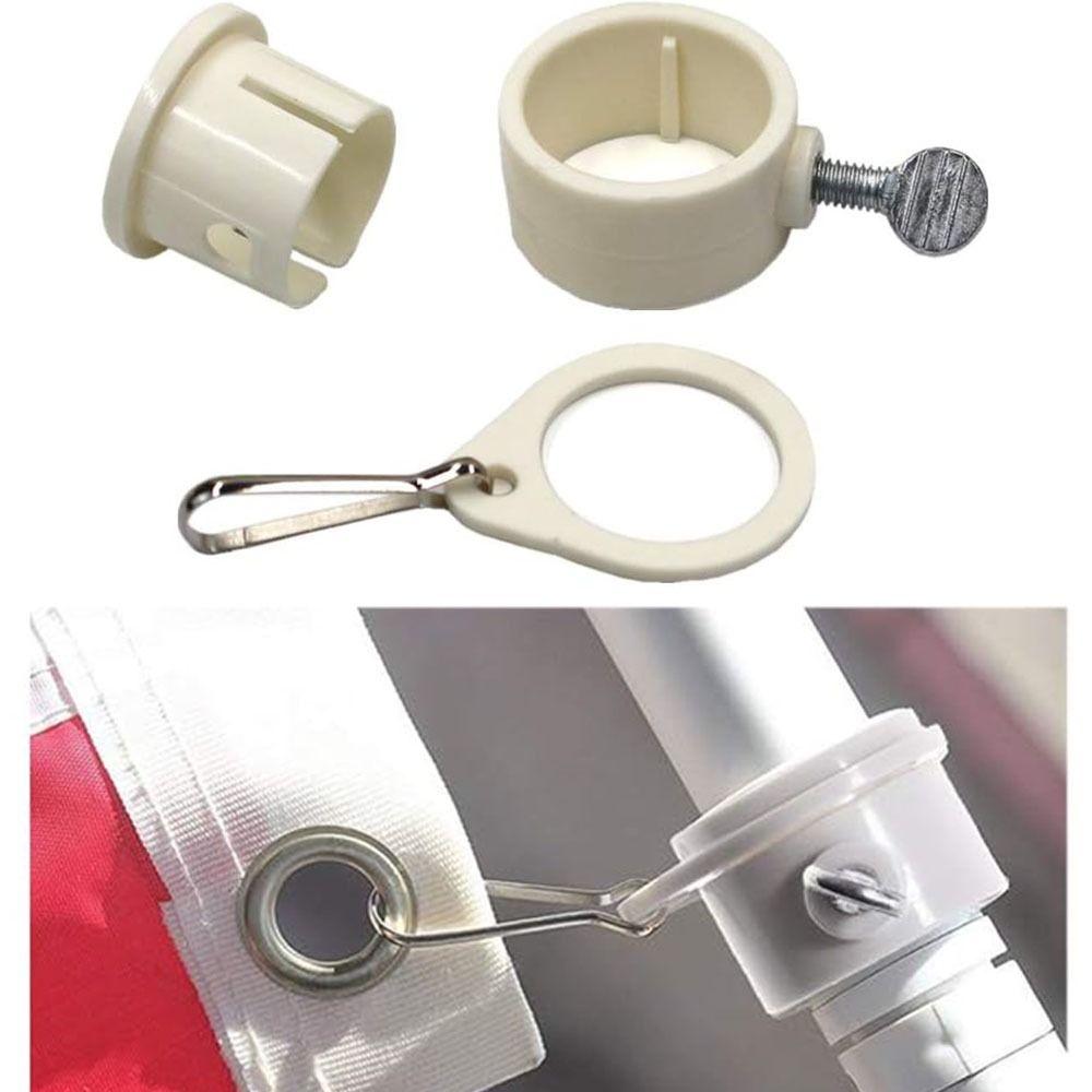 No Rust Flagpole Rotating Ring Anti-wrap Flag Pole Mounting Rings Durable Flag Pole Ring Room