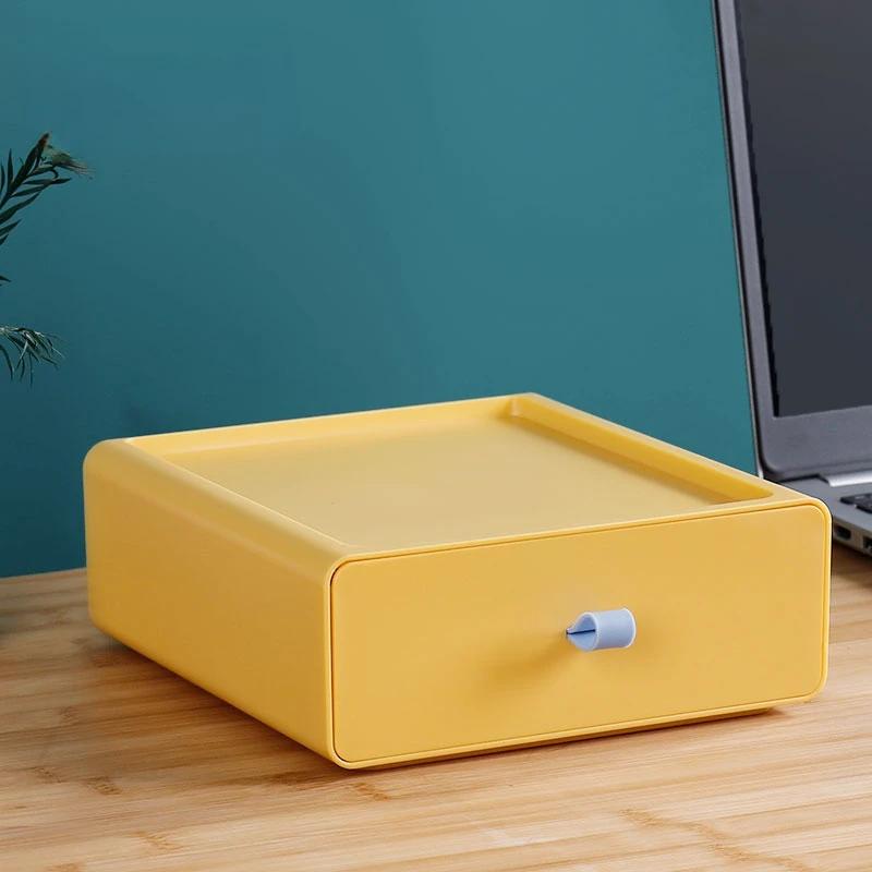 

Creativity Drawer Storage Box Desk Snack Luxury Plastic Storage Box Nordic Stackable Office Mask High Capacity Home Accessories