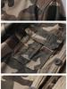 Herren Grün Camouflage Retro Jacke mit Reißverschluss - Lockerer Schnitt, Ideal für Frühling & Herbst