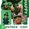 Green Leaves Sunglasses St. Patricks Day Irish Shamrock Costume Glasses Party Props Decorations Car Rimless Uv400 Sun Glasses