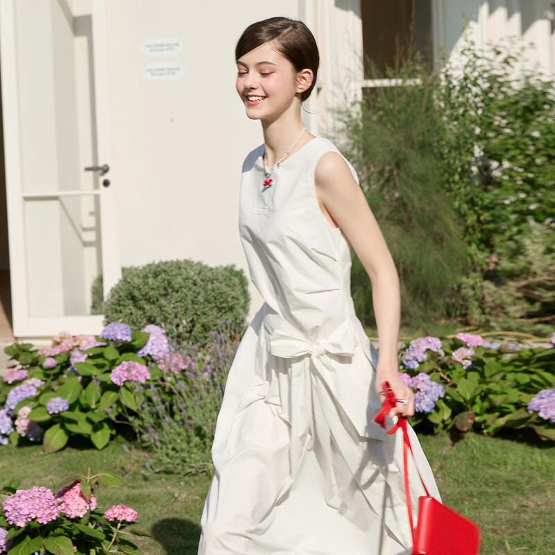 San Cai 2026 Spring A-Line Sleeveless Dress