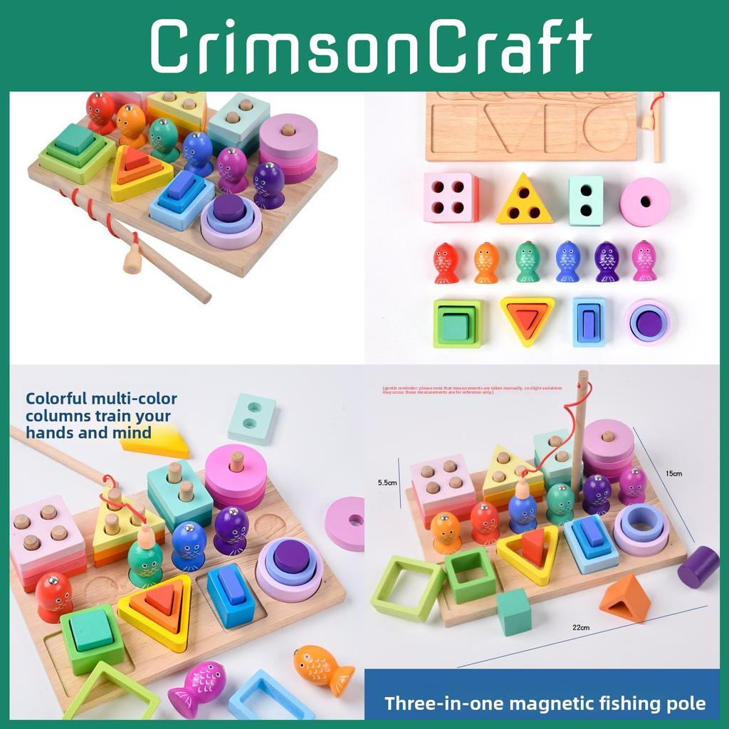 Fishing Magnetic Montessori Set For Preschool Cognitive Skills Matching Shape