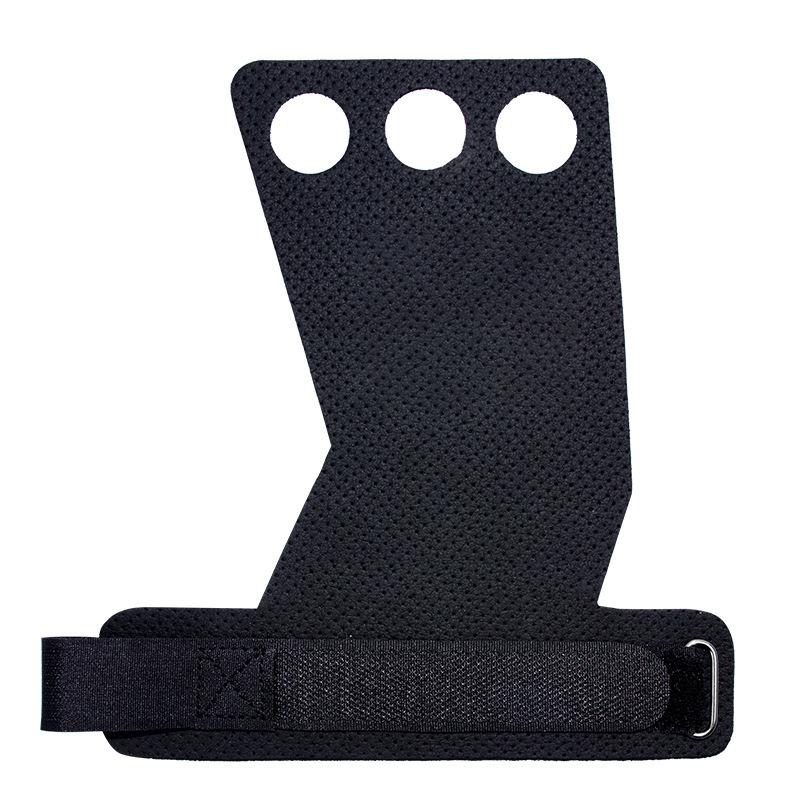 Bodybuilding Workout Weightlifting Cross Training Grips Black Hand Grips