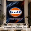 Custom Text Tapestry Gulf Print Wall Tapestry Indoor Living Room Wall Decor
