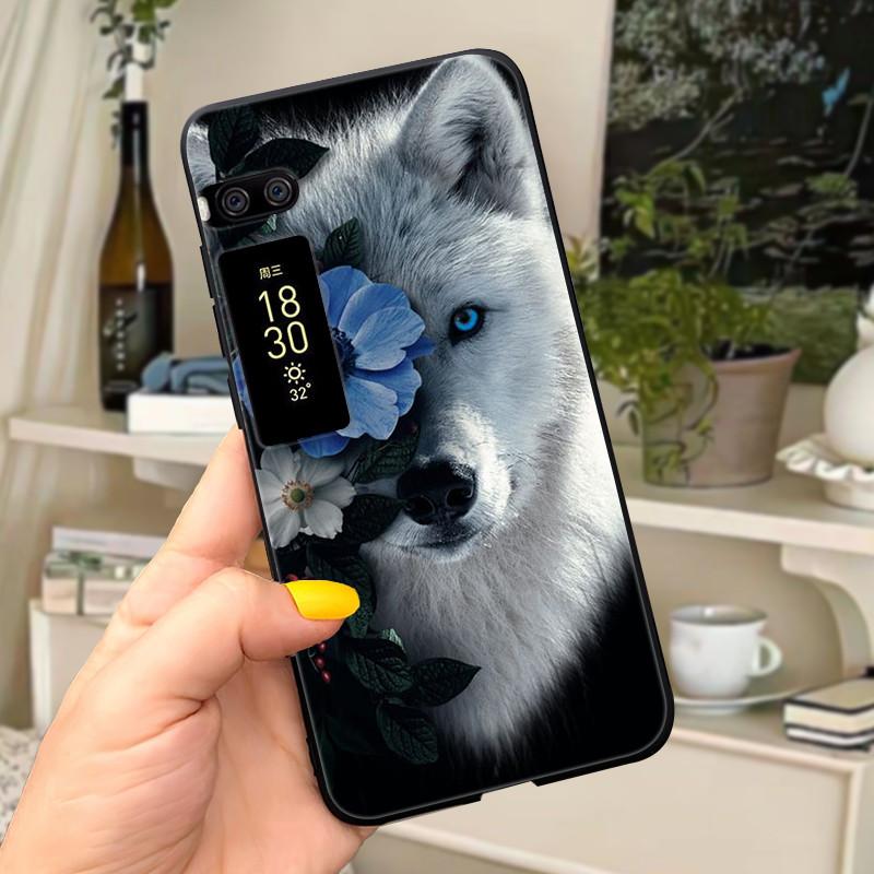 Чехол для Meizu Pro 7 Чехол-бампер Силиконовый Мягкий ТПУ Чехол для Meizu Pro 7 Plus Чехол Meizu Pro7 7Plus Чехол-обложка Fundas Мраморный Волк Милый Meizu Pro 7