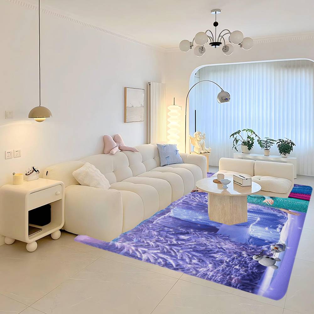 Film Cartoon F-Frozen Raummatten Waschbar Rutschfest Wohnzimmer Sofa Stühle Bereichsmatte Küche Alfombra