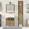 Bathroom Furniture Set with Shelf 3 pcs Artisan Oak Wood Based Material