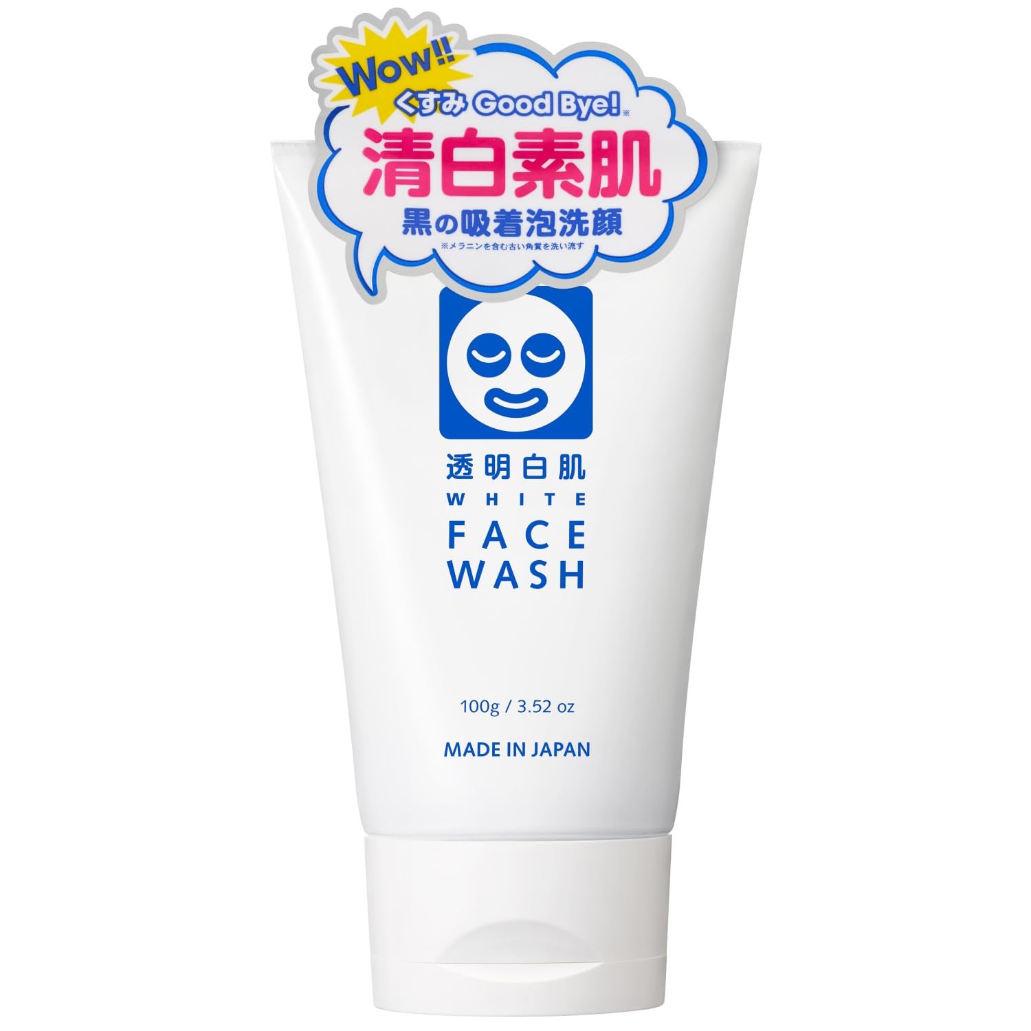 

Clear White Face Removes Dullness Caused by Dead Reduces Clears Facial 100g Wash, Skin, Pores, Skin, Peat-Based Cleanser, (x 1)