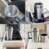 Car Heating Cup 12/24V Water Heater Kettle Electric Coffee Tea Boiling Heated Mug Water Travel Kettle For Car