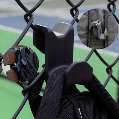 Zaunhaken Hohe Festigkeit Stabil Tragfähig Baseballtaschen-Haken für Maschendrahtzäune Haken für Sportgeräte Handtücher Wasserflaschen