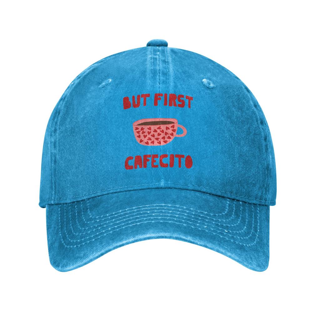 Washed Baseball Cap But First Cafecito Spring Trucker Hat For Couple Women  y2k Retro Kpop Rock Sun Baseball Caps