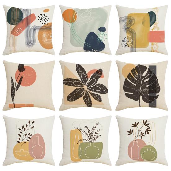 

Useful Cushion Case Thick Decorative Portable Abstract Pattern Pillow Case Living Room