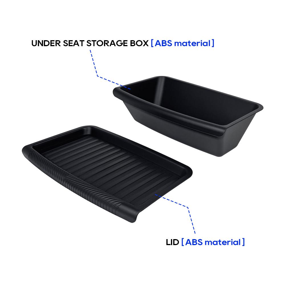 For Tesla New Model Y 2025 Launch Juniper Under Seat Storage Box Drawder With Lids ABS Material Interior Accessories