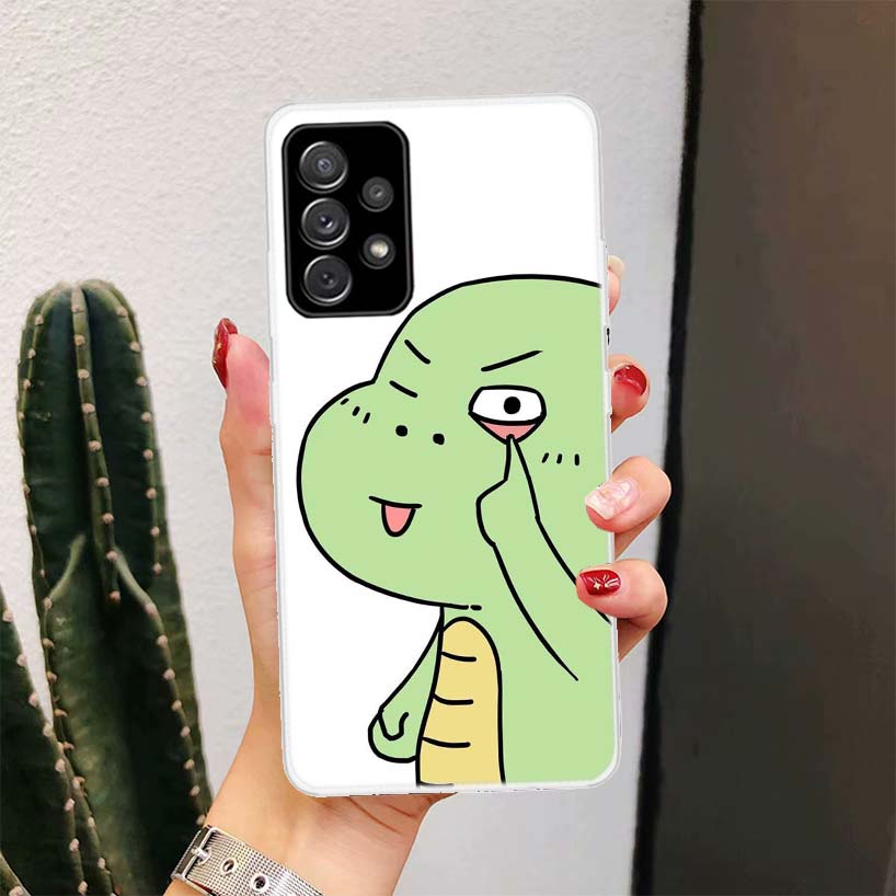 Dinosaur Cartoon Cute For Samsung Galaxy A51 A50 A71 A70 Phone Case A40 A41 A30 A31 A20E A21S A10 A11 A01 5G A6 A8 + A7 A9 Plus