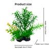 1PCS Aquarium Decor Set - Vibrant Green Plastic Plant Ornaments - Fish Tanks, Durable Pvc Material 15cm/5.9inch