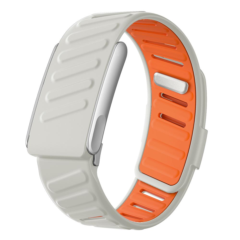 עבור רצועות Whoop mg רצועת ספורט מסיליקון רכה דו-צבעית רצועת יד מתכווננת עבור Whoop mg 5.0 מסגרת מתכת רצועת כושר