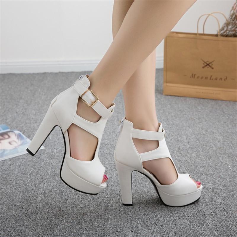 ankle strap chunky heel sandals