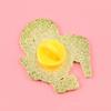 Artistic Textured Brooch Cartoon Kiwi Bird Design Zinc Alloy Brooch Pin Bag Sweater Suit Lapel Decorative Enamel Badge Versatile Accessory