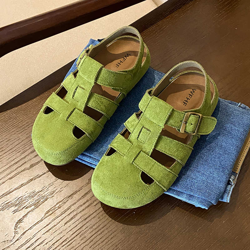 Fashion Thick Bottom Appearance Increases Green Sandals For Women Horse Slippers Luxury Brands Shoes Woman Sneakers Sport Retro