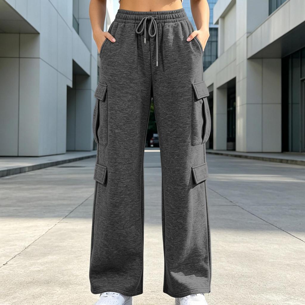 Women's High Waist Casual Joggers with Pockets Color Athletic Pants
