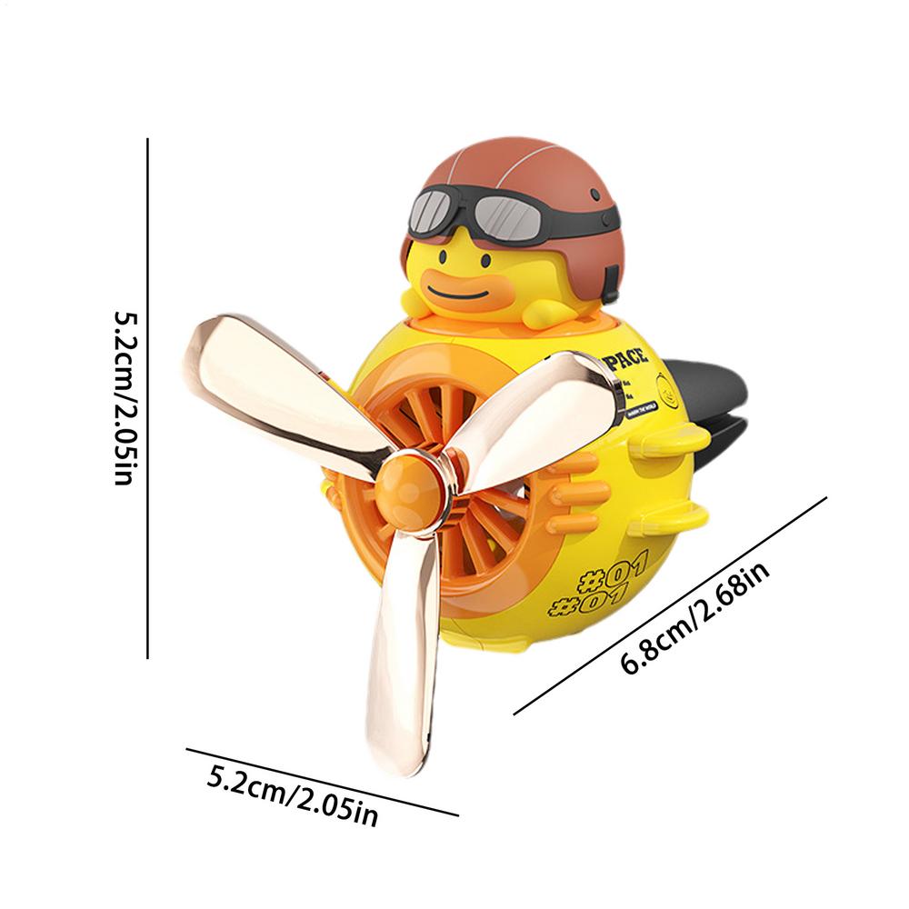 Rotating Propeller Car Air Fresheners Clip Air Outlet Yellow Duck Perfume Clips Car Aromatherapy Diffuser Interior Accessories