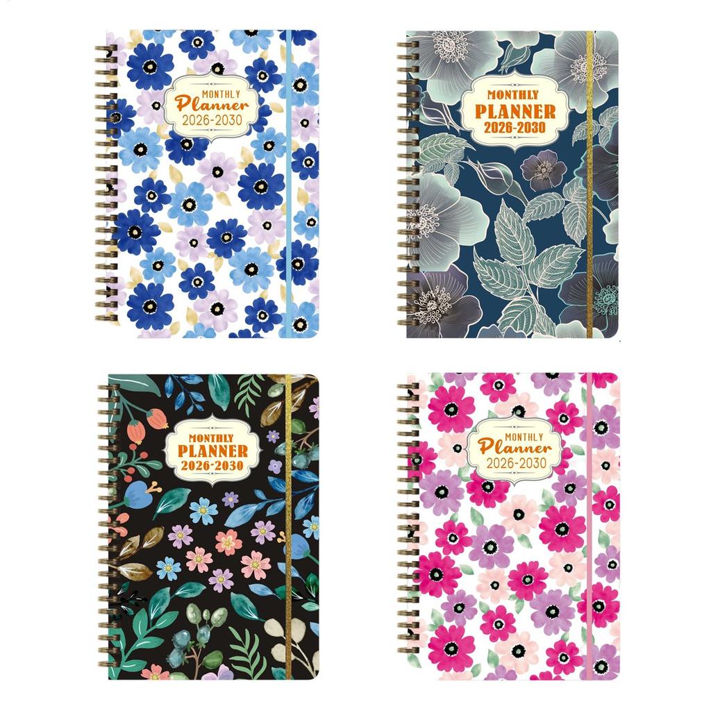 Monthly Planner Coil Bound  2026-2030 Long-Term Planning Datebooks Weekly and Monthly Planner for School Student Business