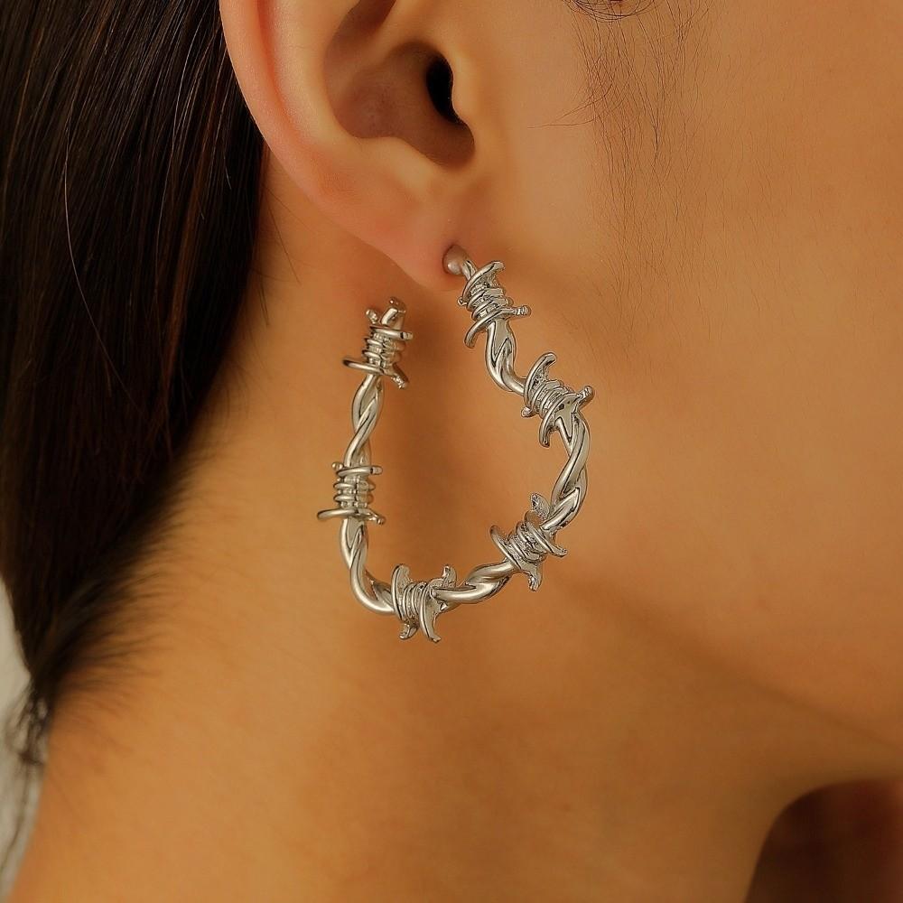 Retro Hoop Earrings Punk Drop Earrings New Earrings  Jewelry Gift