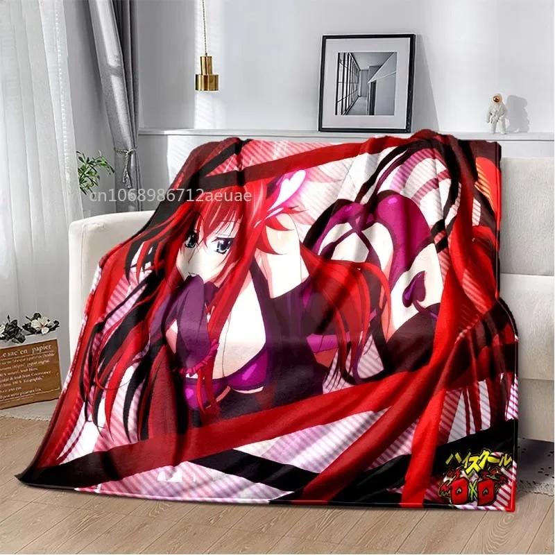 Cartoon Sexy Girl High School DxD Anime 3D Blanket Cover Flannel Blankets for Beds Sofas Warm Bed Sheet Soft Blanket