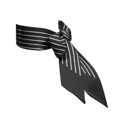 DOYOUKNOWMC ALL SEASON Pinstripe Black Twilly Scarf