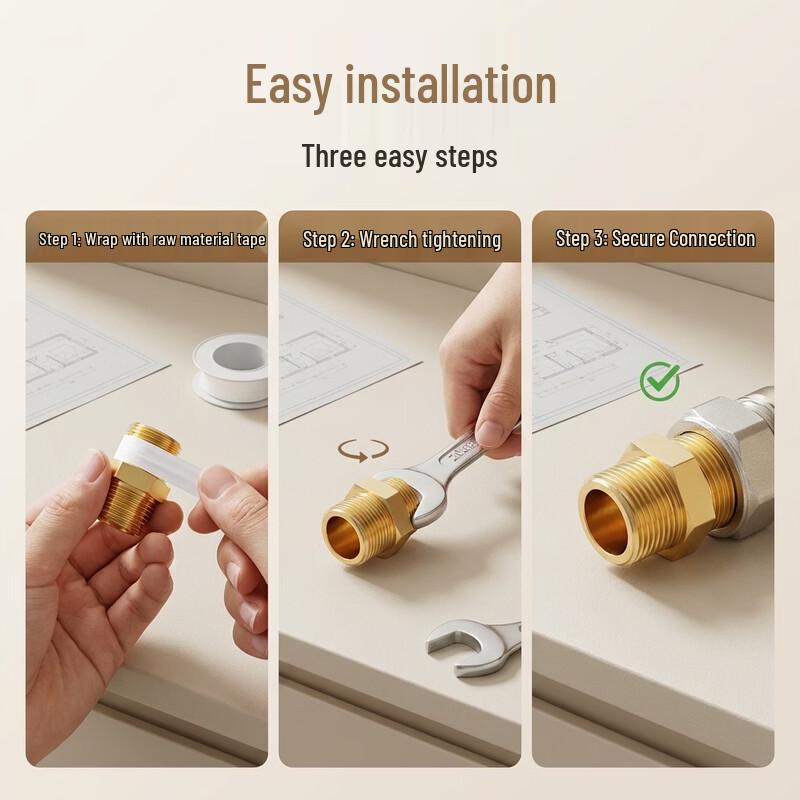 Brass Double Male Threaded Pipe Nipple