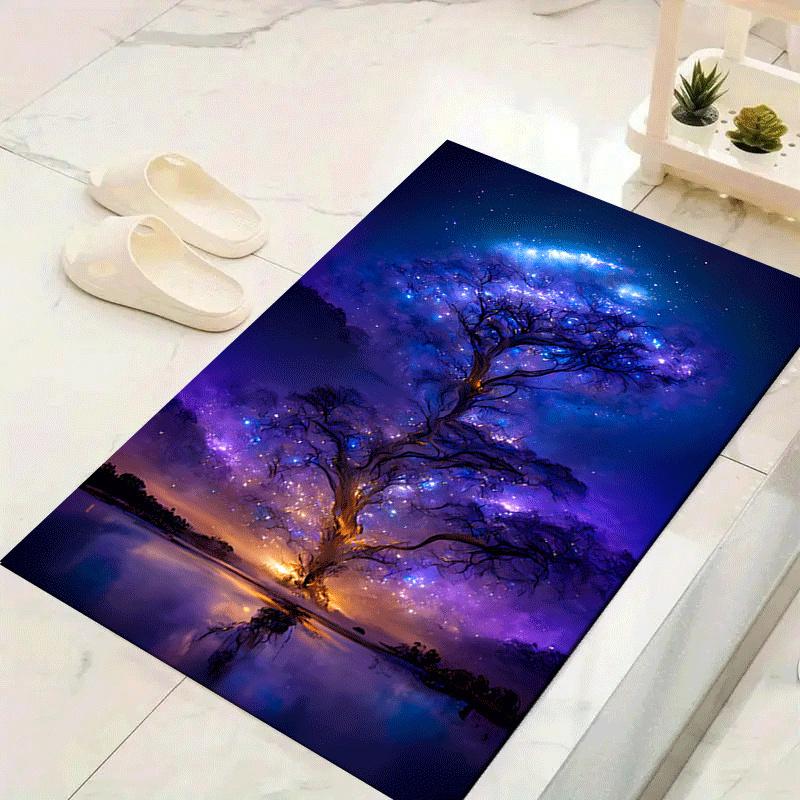 1pc Tree of Life Print, Design Indoor Area Rug - Soft, Anti-Slip, and Durable Gaming Room Decor for Bedroom, Living Room