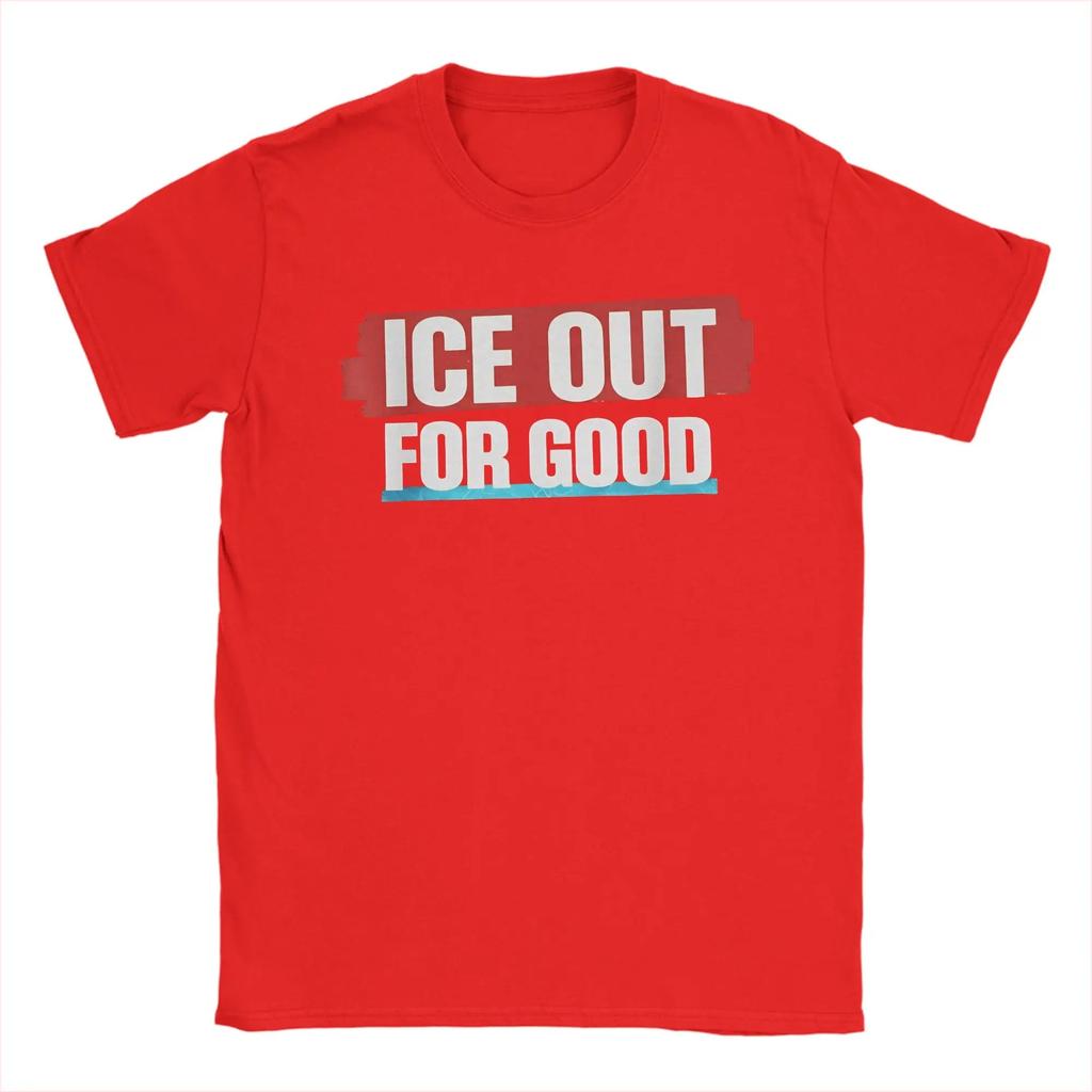 ICE Out Logo Printed TShirt Unisex Women And Men Comfortable Famous Fashion Cotton TShirt Apparel
