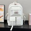 Schoolbag new ins trendy simple and lightweight burden reduction ridge protection versatile large-capacity schoolbag junior high school student 