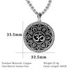 Viking Rune Necklace Retro Gothic Style Unique Trendy Sweater Chain