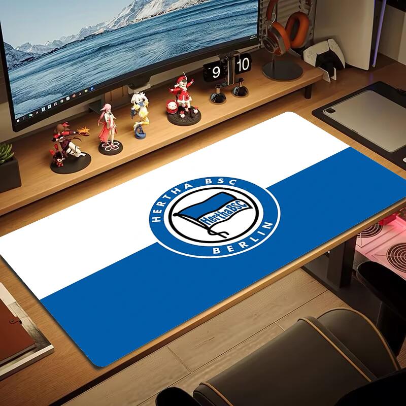 Hertha Bsc 9 Tappetino Mouse Grande Cuscino Tavolo da Gioco Antiscivolo Laptop Tablet Mousepad Grande Tappetino XXL Mini PC Tappetino da Gioco Con bordo bloccato_xia