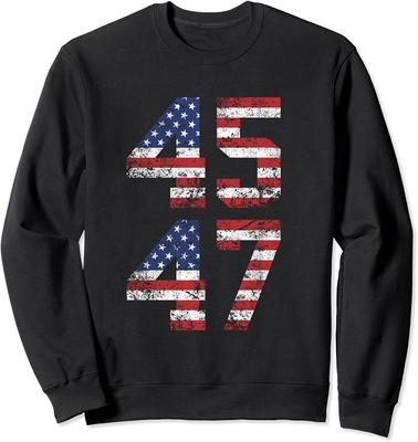 45 47 President Trump 2024 Elections Politics Gift Unisex Crewneck Sweatshirt