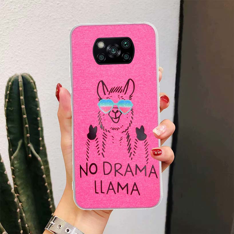 Lama Llama Alpakas Für Xiaomi Poco X6 X3 Nfc X5 X4 F6 F5 Pro Handyhülle X7 F4 Gt F3 F2 F1 M5S M4 M3 5G Fundas Coque