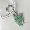 Creative Acrylic Leaf Keychain Earphone Bag Pendant Ornament