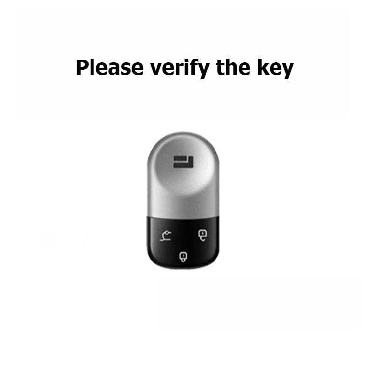 For BAIC JISHI ROX 01 Car Zinc Alloy Leather Key Case Cover Holder Key Shell Remote Smart Key Protector Interior Car Accessories